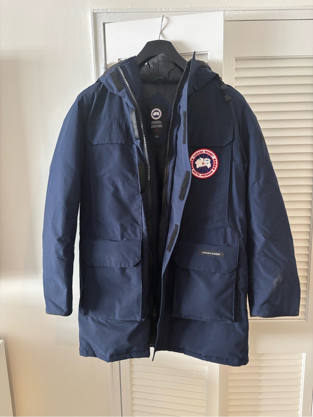 Canada Goose Navy Blue Expedition Parka with Signature Patch / Never worn